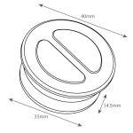 Vypínač FURNEO-2 černý